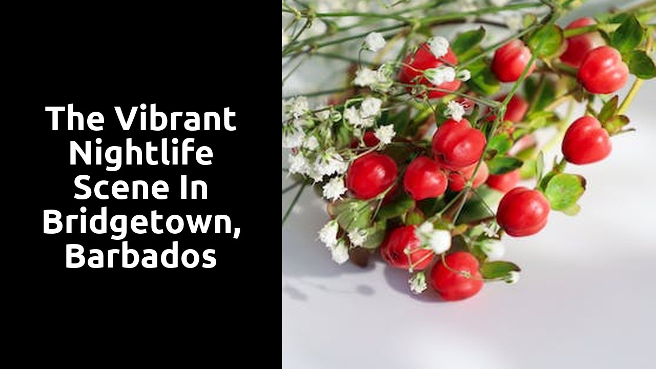 The vibrant nightlife scene in Bridgetown, Barbados