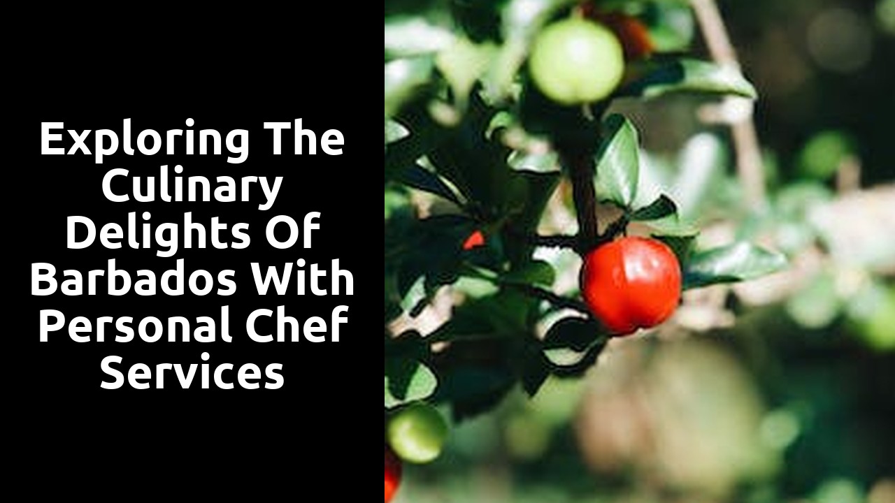 Exploring the Culinary Delights of Barbados with Personal Chef Services