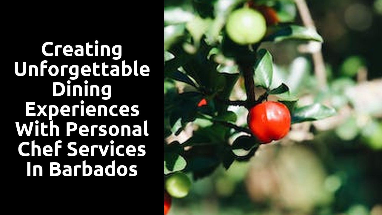 Creating Unforgettable Dining Experiences with Personal Chef Services in Barbados