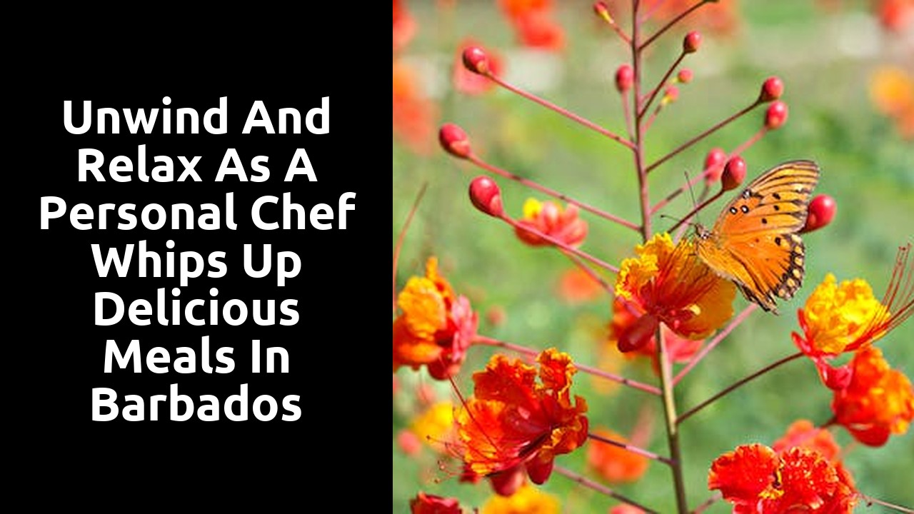 Unwind and Relax as a Personal Chef Whips Up Delicious Meals in Barbados Villas
