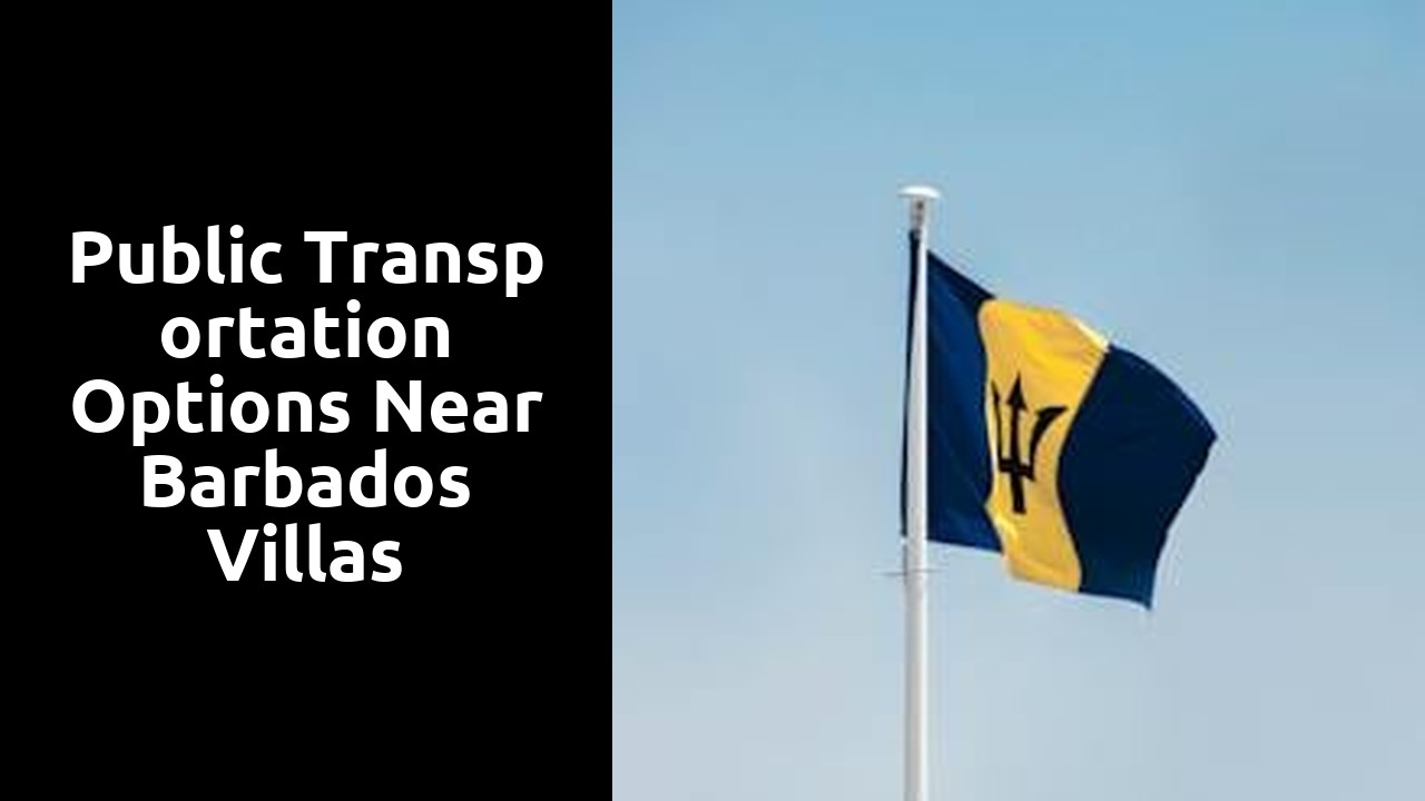 Public transportation options near Barbados villas
