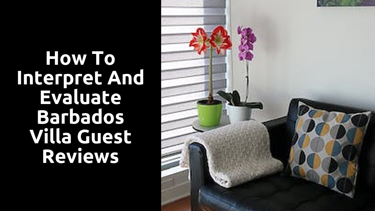 How to Interpret and Evaluate Barbados Villa Guest Reviews